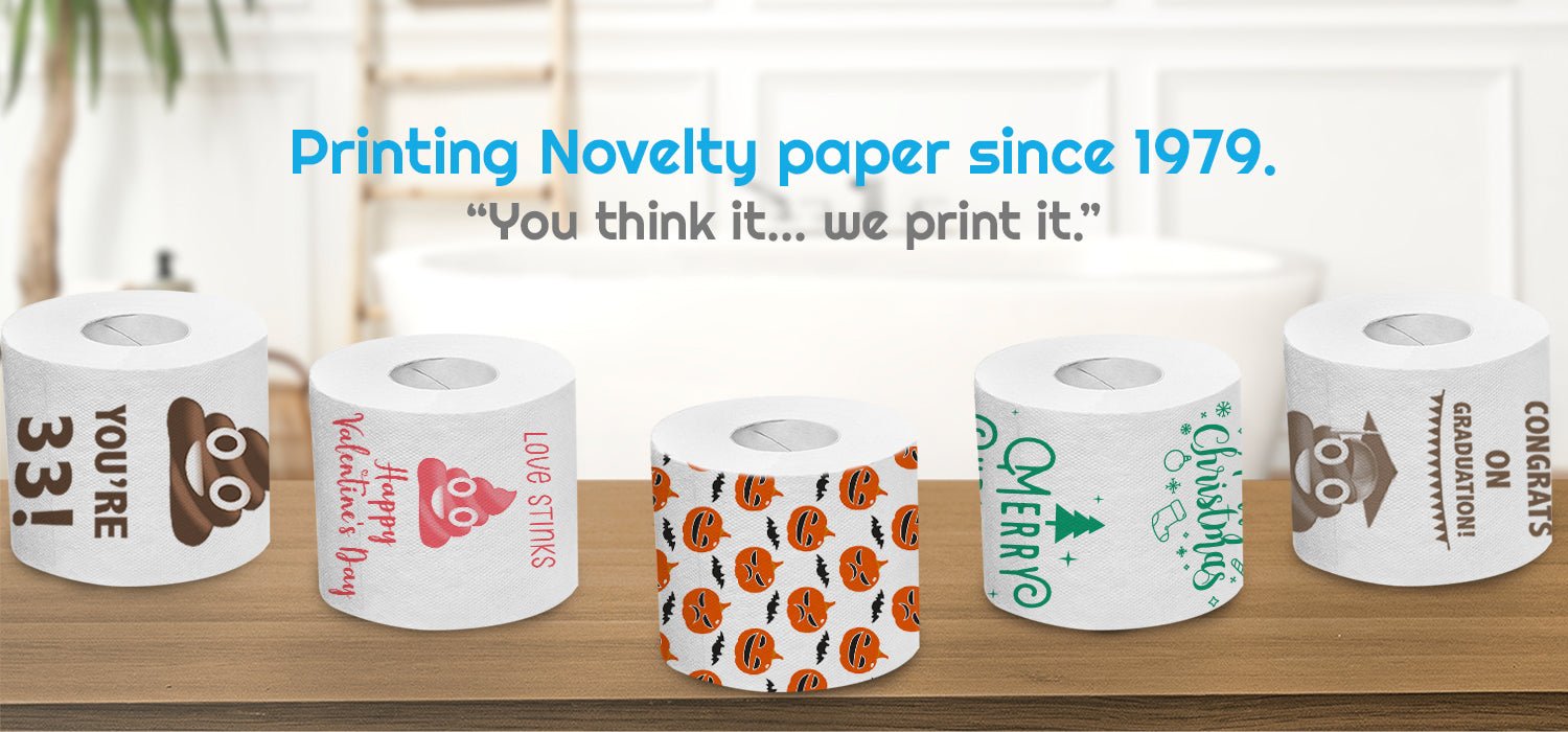 Custom Printed Toilet Paper Rolls