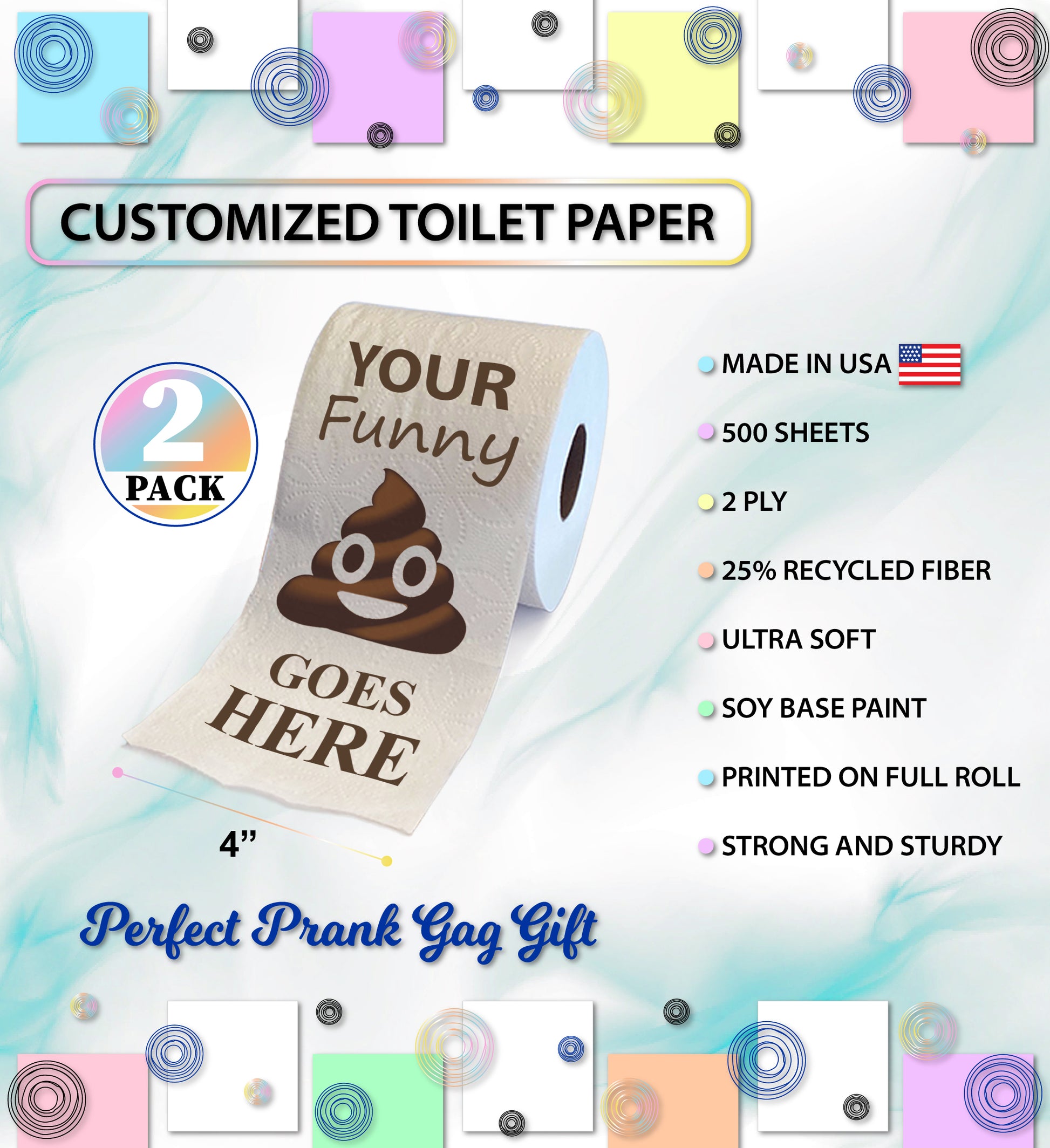 28 Printed Toilet Paper Designs