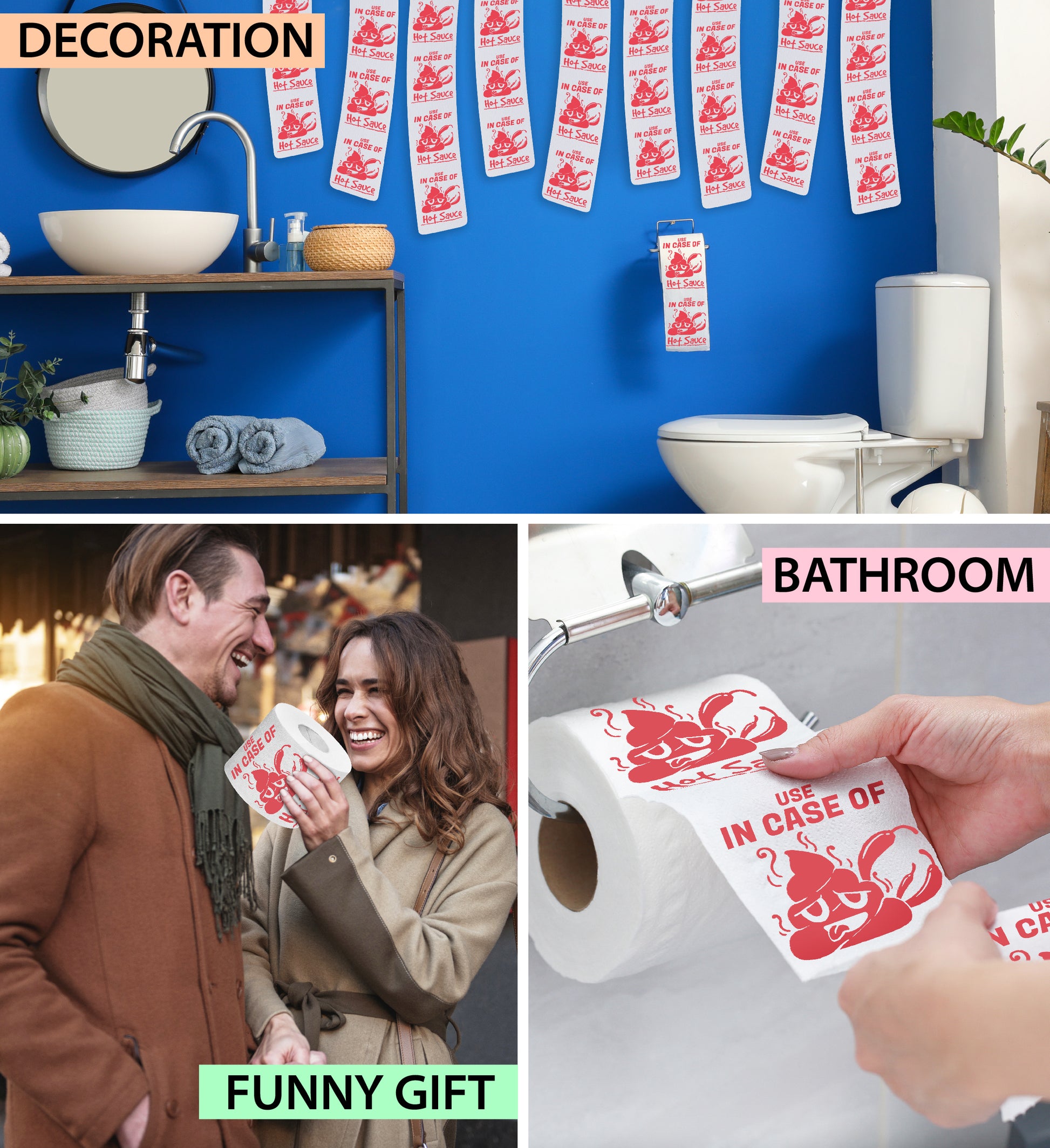 Christmas Toilet Paper Gag Gifts